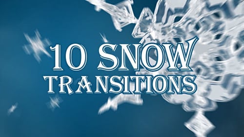 Winter Crystal Snowflake Video Transitions Pack