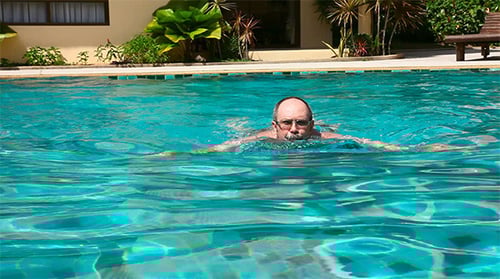 Man in Pool