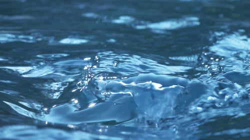 Blue Ocean Water Surface With Ripples