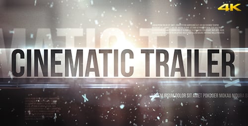 Dynamic Trailer Titles with Cinematic Light and Particle Effects
