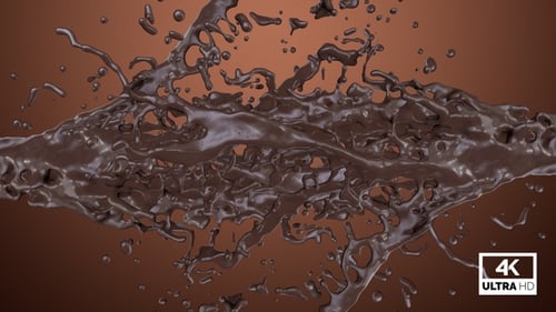 Splash Of Chocolate Stream Collision