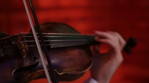 Violin Being Played Close Up