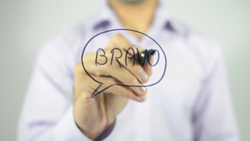 Bravo, Talk or Thought Concept Illustration