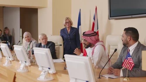 International Business Meeting in Progress