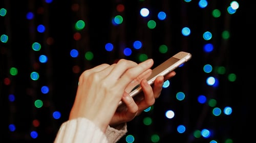 Typing Message On Smartphone