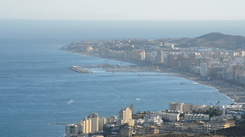 View of Coastal City by the Sea