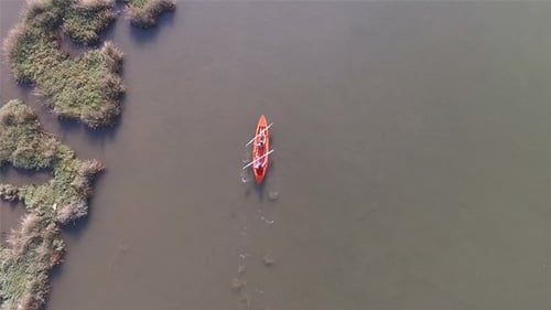 Canoeing Aerial View