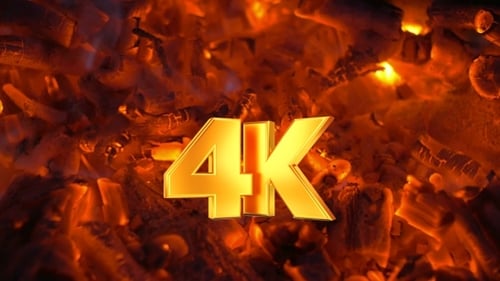 Intense Heat of Glowing Embers in Close Up