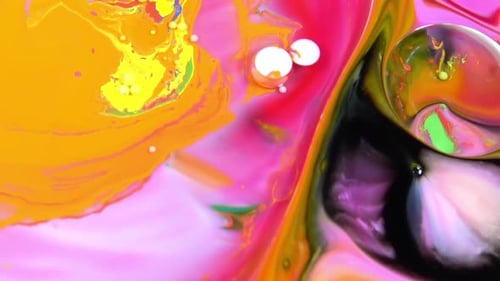 Abstract Composition of Colorful Fluids and Bubbles