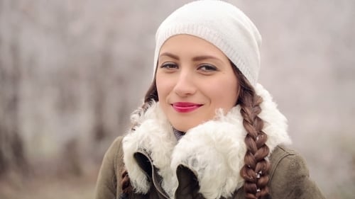 Portrait Of Woman In Winter