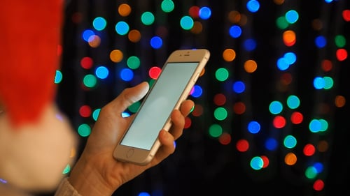 Smartphone On Christmas Day