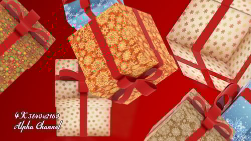 Christmas Gift Box Transition for Holiday Reveals