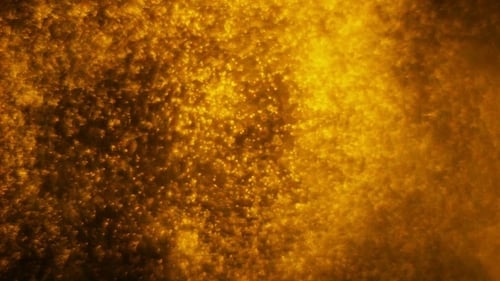 Sparkling Golden Dust Particles Abstract Celebration Background