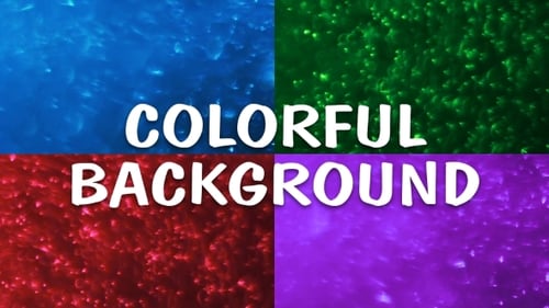 Colorful Abstract Glitter Particles Shimmering Background Loop