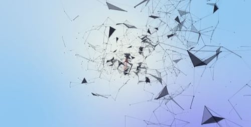 Abstract Plexus Network Connection Lines Geometric Background