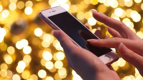 Smartphone Gold Background