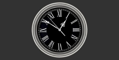 Cadran d'horloge avec flèches mobiles 5