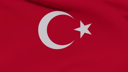 Flagge Türkei Patriotismus Nationale Freiheit Seamless Loop