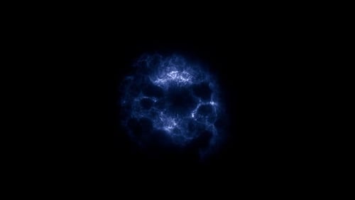wunderschönes blaues Feuerwerk im Weltraum