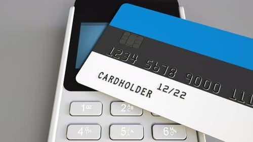 Contactless Payment Terminal with Credit Card Tap Approval