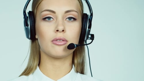 Attractive Woman - Call Center Operator