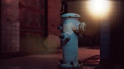 Fire Hydrant in Small Town