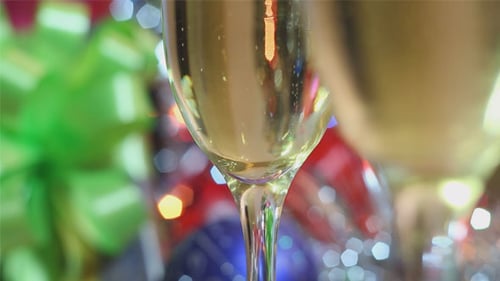 Champagne Glasses for Christmas, New Years or Anniversary
