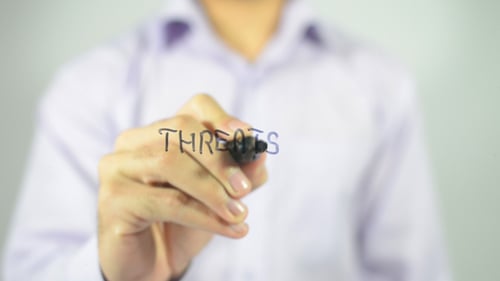 Man Writes Threats on Invisible Surface