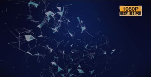 Abstract Digital Plexus Network Background Animation