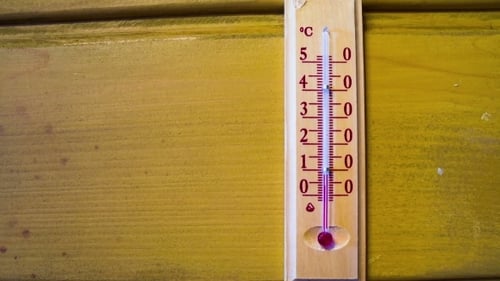 Temperature Increases On a Thermometer