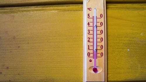Temperature Increases On a Thermometer