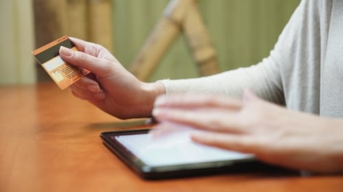 Online Banking With Tablet Computer