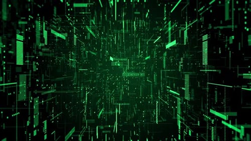 Digitaler Cyberspace Seamless Loop 01094