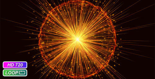 Abstract Futuristic Light Rays Energy Burst Background Animation