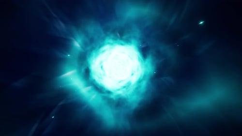 Abstract Energy Colored Tunnel Portal