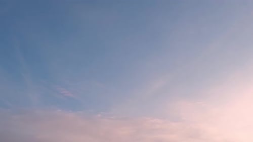 Time-Lapse of Colorful Clouds at Sunset