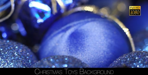 Shiny Blue Christmas Ornaments Holiday Decorations