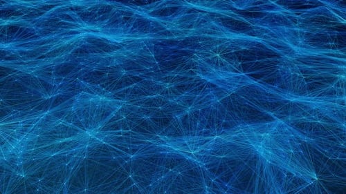 Abstract Futuristic Plexus Network Loop Background