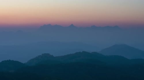 Rolling Hills at Sunrise with Scenic Drone Footage