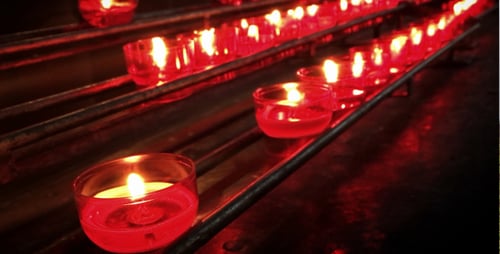 Candle Light in Church Wish Candles Religion Concept 1