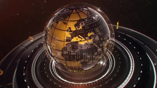 News Economics Broadcast Background 4k Loop