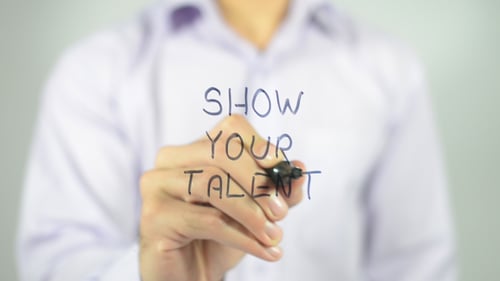 Show Your Talent Writing with Marker