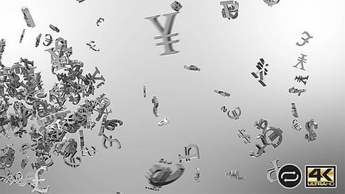 Dynamic 3D Money Symbols Floating Background Animation