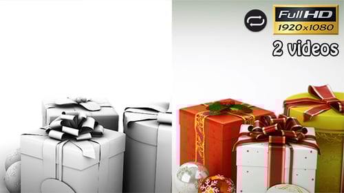 Animated Christmas Gift Boxes Celebration Reveal