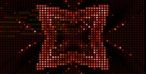Dynamic Red Light Dot Grid Abstract Background