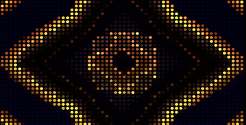 Animated Geometric Dot Patterns Digital Background