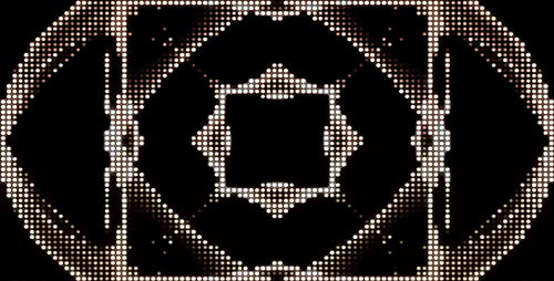 Abstract Geometric Dotted Light Kaleidoscope Background Animation