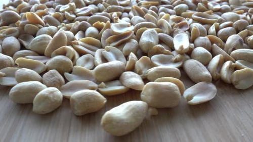 Shelled Peanuts in a Still Life Arrangement