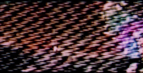 Chaotic Static Noise and Blurred Image Interference