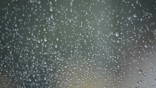 Rain Drops on Glass: Wet Texture